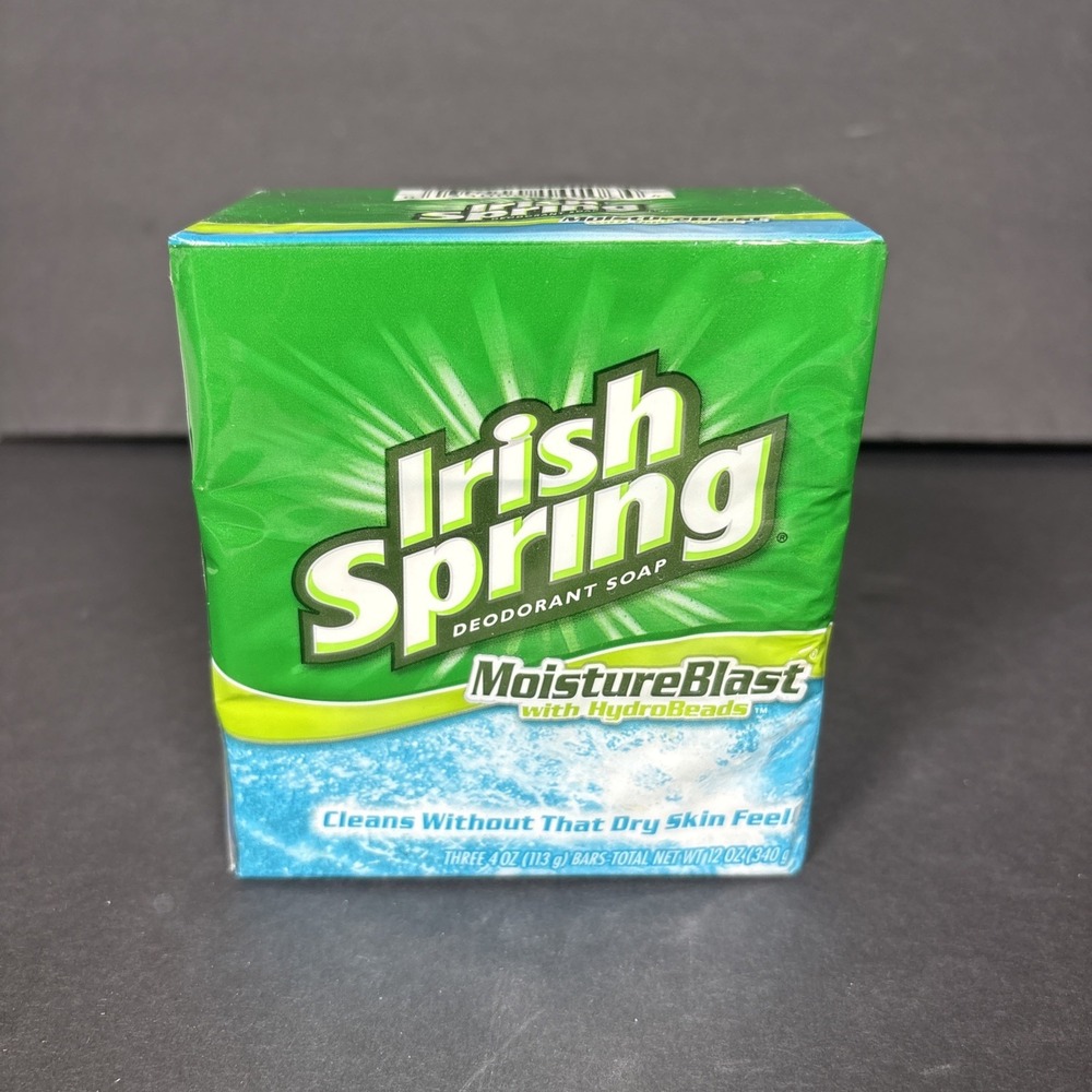 Spring Moisture Blast Bar HydroBeads Deodorant Soap, 9Ct - Irish Spring